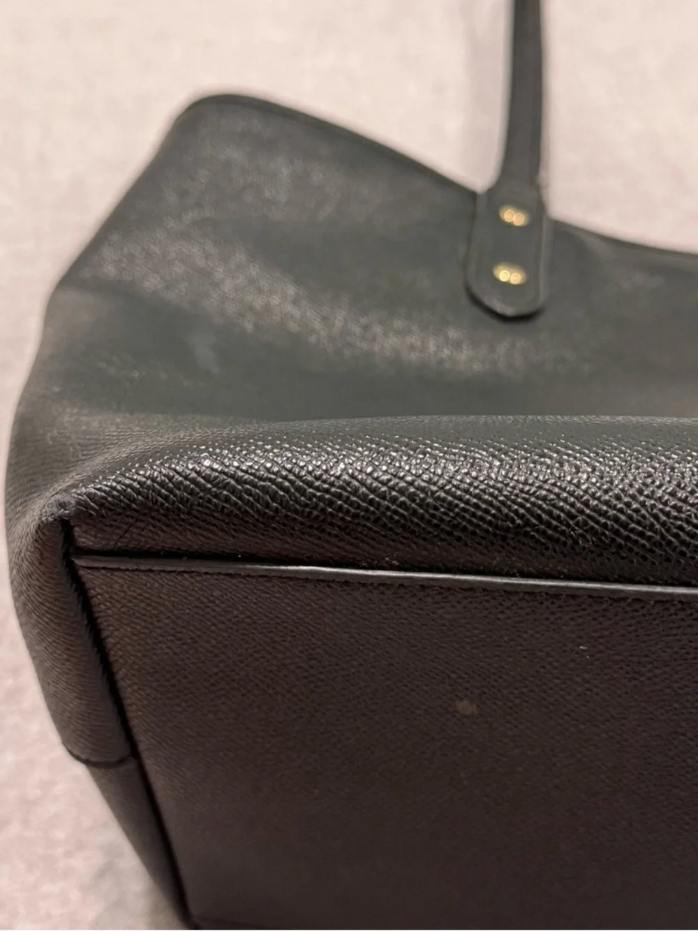 Coach black leather